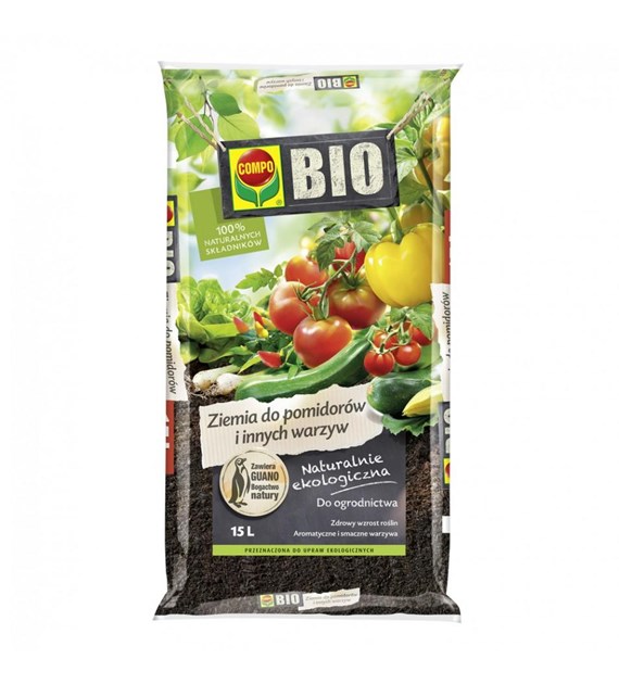COMPO BIO Ziemia do pomidorów i warzyw 15l /45/