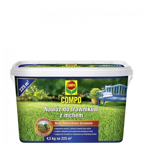 COMPO Nawóz do trawnikw z mchem 4,5kg