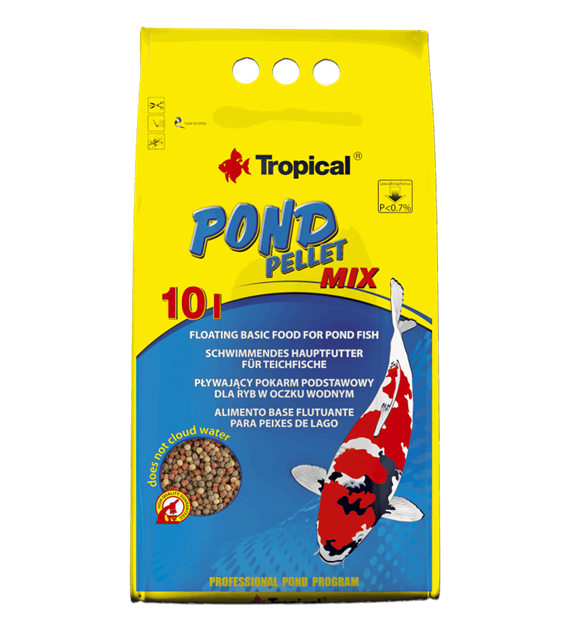 Tropical Pond Pellet mix 10l worek