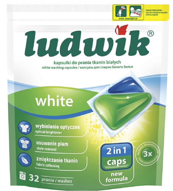 LUDWIK Kapsułki do prania tkanin White 10szt /6/