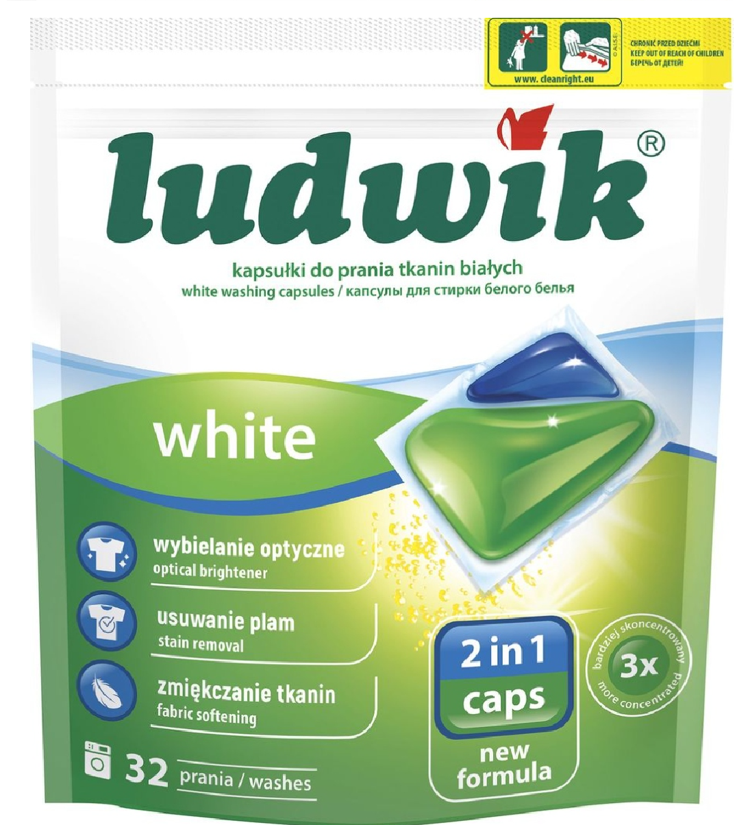 LUDWIK Kapsułki do prania tkanin White 10szt /6/