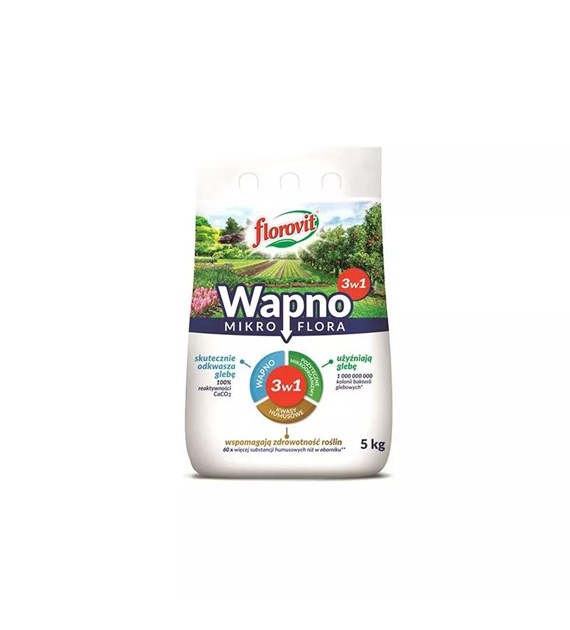 FLOROVIT Mikroflora (3w1) wapno z kwasami 5kg