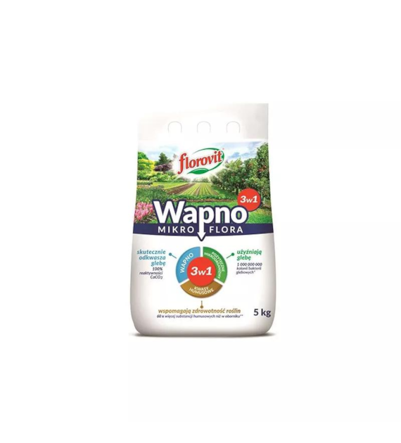 FLOROVIT Mikroflora (3w1) wapno z kwasami 5kg