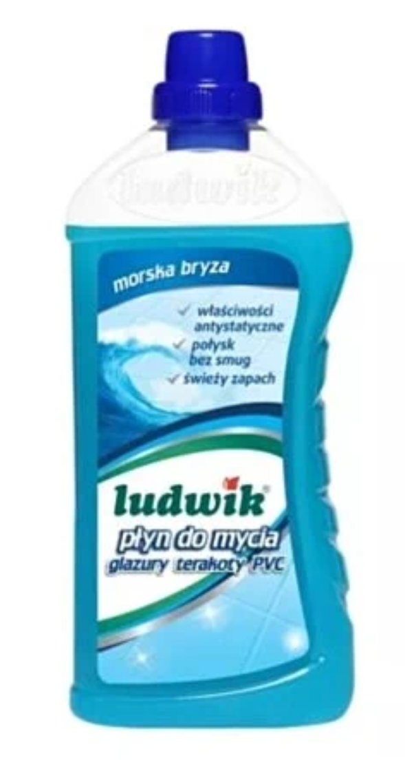 LUDWIK Płyn do mycia glazury,terakoty,PVC 1L /6/