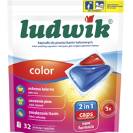 LUDWIK Kapsułki do prania tkanin Color 2 in 1