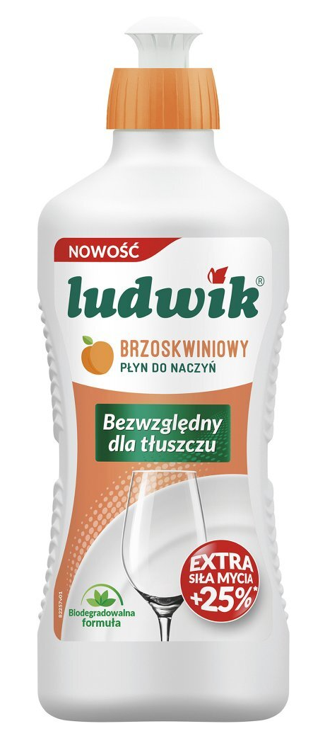 LUDWIK płyn do mycia naczyń brzoskwiniowy 450g