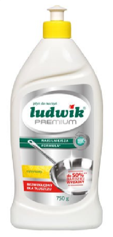 LUDWIK Płyn do mycia naczyń cytrynowy 900g /12/