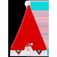 Czapka mikołaja mix wzorów opak 12szt 6320