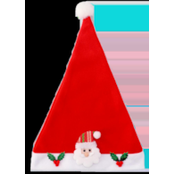 Czapka mikołaja mix wzorów opak 12szt 6320