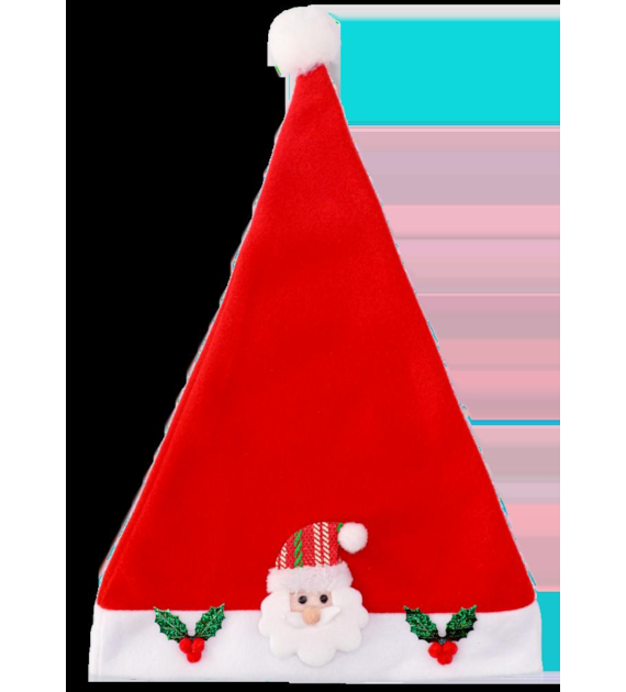 Czapka mikołaja mix wzorów opak 12szt 6320