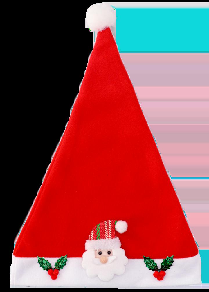 Czapka mikołaja mix wzorów opak 12szt 6320