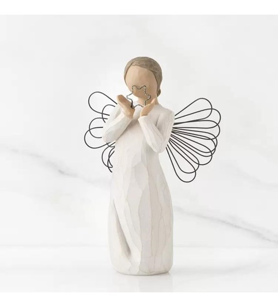 Figurka Anioł 23cm z wiesz. gwiazda 12szt 7258