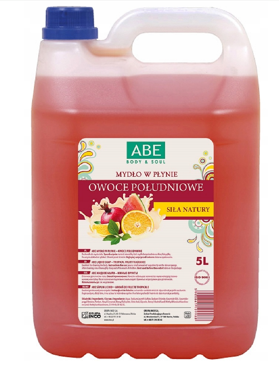 ABE Mydło w płynie owoce południowe 5l