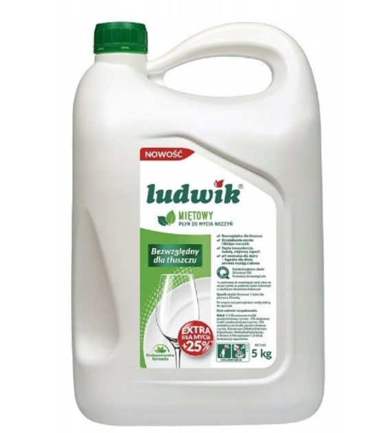 LUDWIK Płyn do naczyń miętowy 5kg