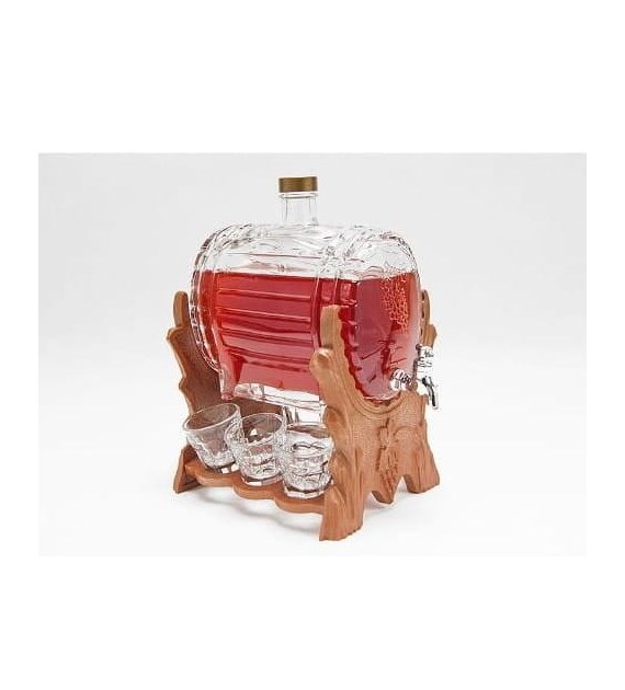 Beczułka szklana 1,5l z kranikiem  8369