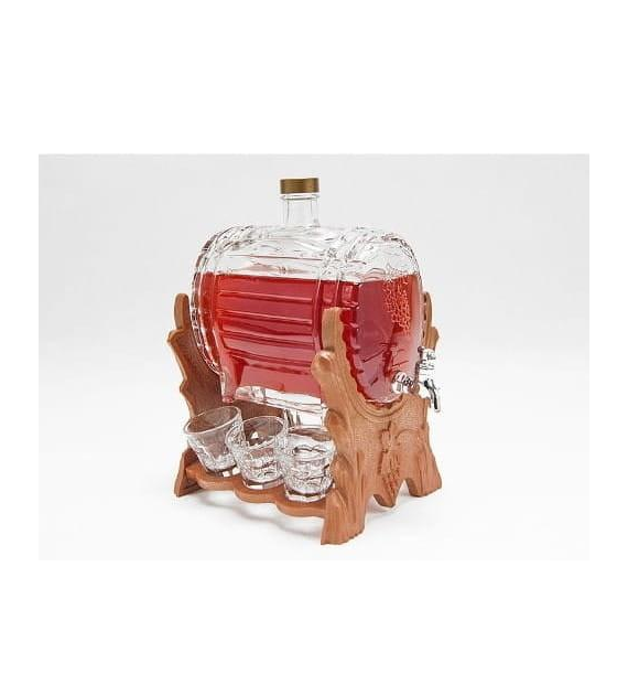 Beczułka szklana 1,5l z kranikiem  8369