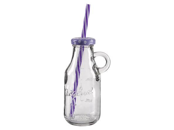 Butelka 300ml z zakrętką i rurką BUS7603
