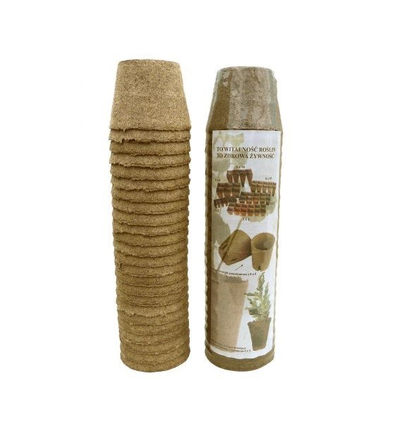 JIFFY Doniczki torfowe okragle 10x8/24 hobby /45/