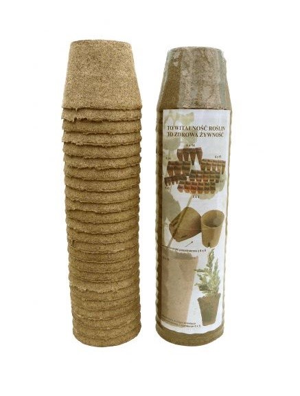 JIFFY Doniczki torfowe okragle 10x8/24 hobby /45/