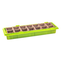 Miniszklarenka 47x16x13 zielona do don torf 6x6