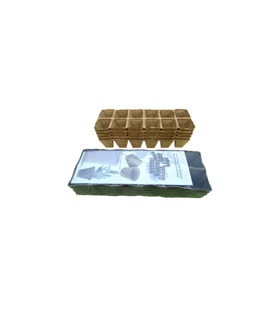 JIFFY Doniczki torfowe kwadratowe 6x6/60 hobby