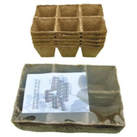 JIFFY Doniczki torfowe kwadratowe 8x8/30 hobby
