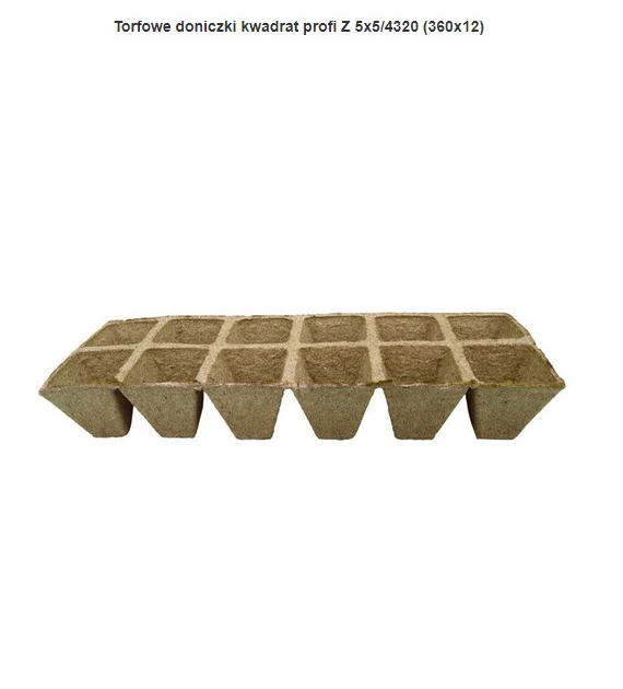 JIFFY Doniczki torfowe kwadratowe 5x5/330x12 palet