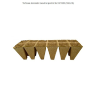 JIFFY Doniczki torfowe kwadratowe 6x10/160x12 pale