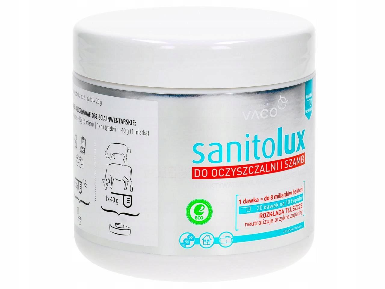 VACO ECO Sanitolux - bioaktywator do szamb 200g