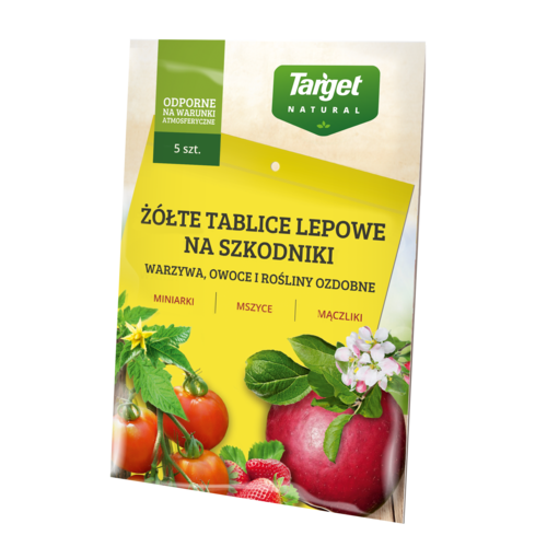 TARGET Tablice lepowe żółte 5szt.