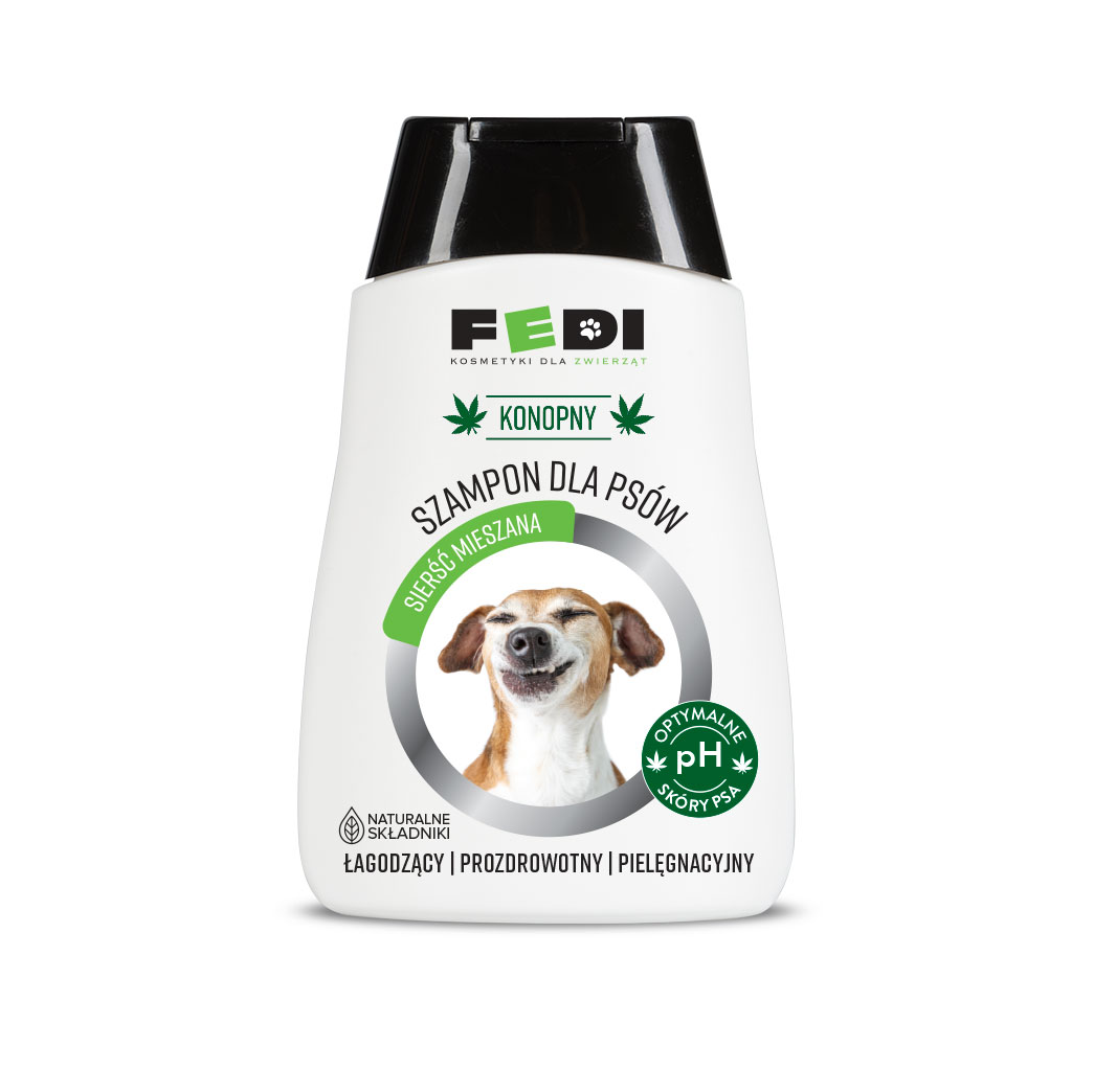 FEDI konopny szampon dla psów sierść miesz. 300ml