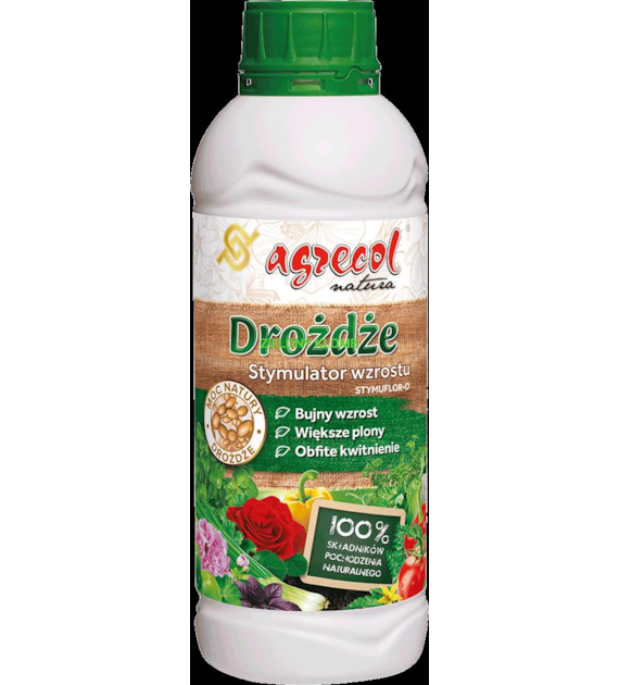 AGR Drożdże D stymulator wzrostu roślin 1L