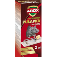 AROX Pułapka na myszy drewniana 2szt. /12/