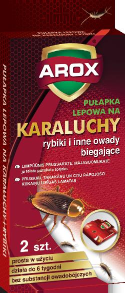 AROX Pułapka lepowa na karaluchy rybiki 2szt. /10/