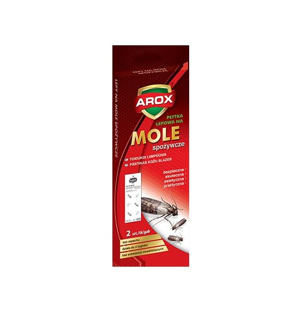 AROX Płytka lepowa na mole spożywcze 2szt./14/