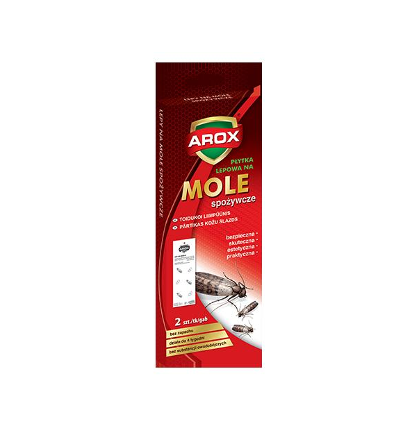 AROX Płytka lepowa na mole spożywcze 2szt./14/
