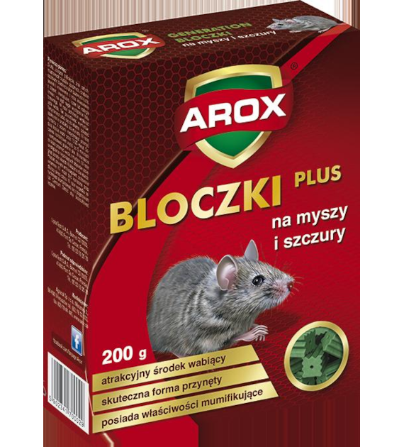 AROX Kostka na myszy i szczury 200g /10/