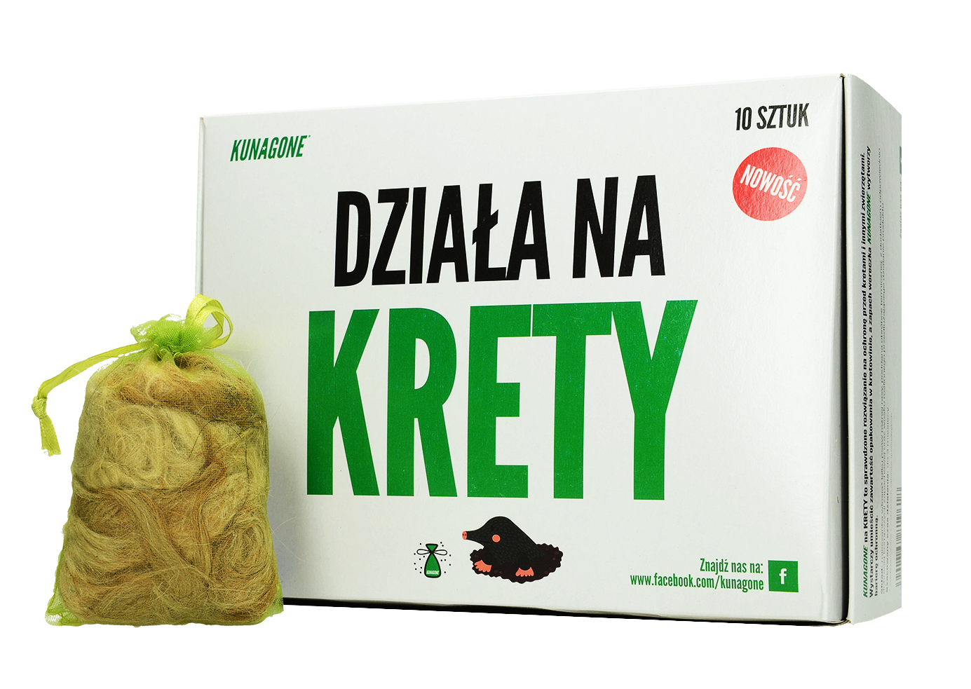 KUNAGONE Naturalny odstraszacz na krety 10-pak