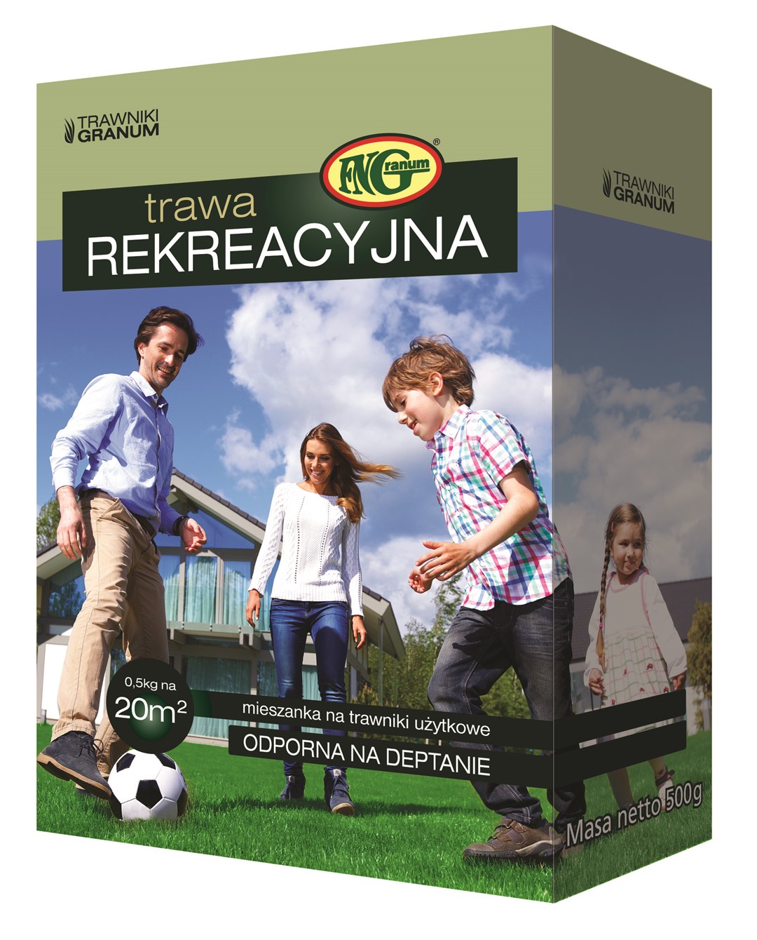 GRANUM Mieszanka Traw REKREACYJNA 0,5kg