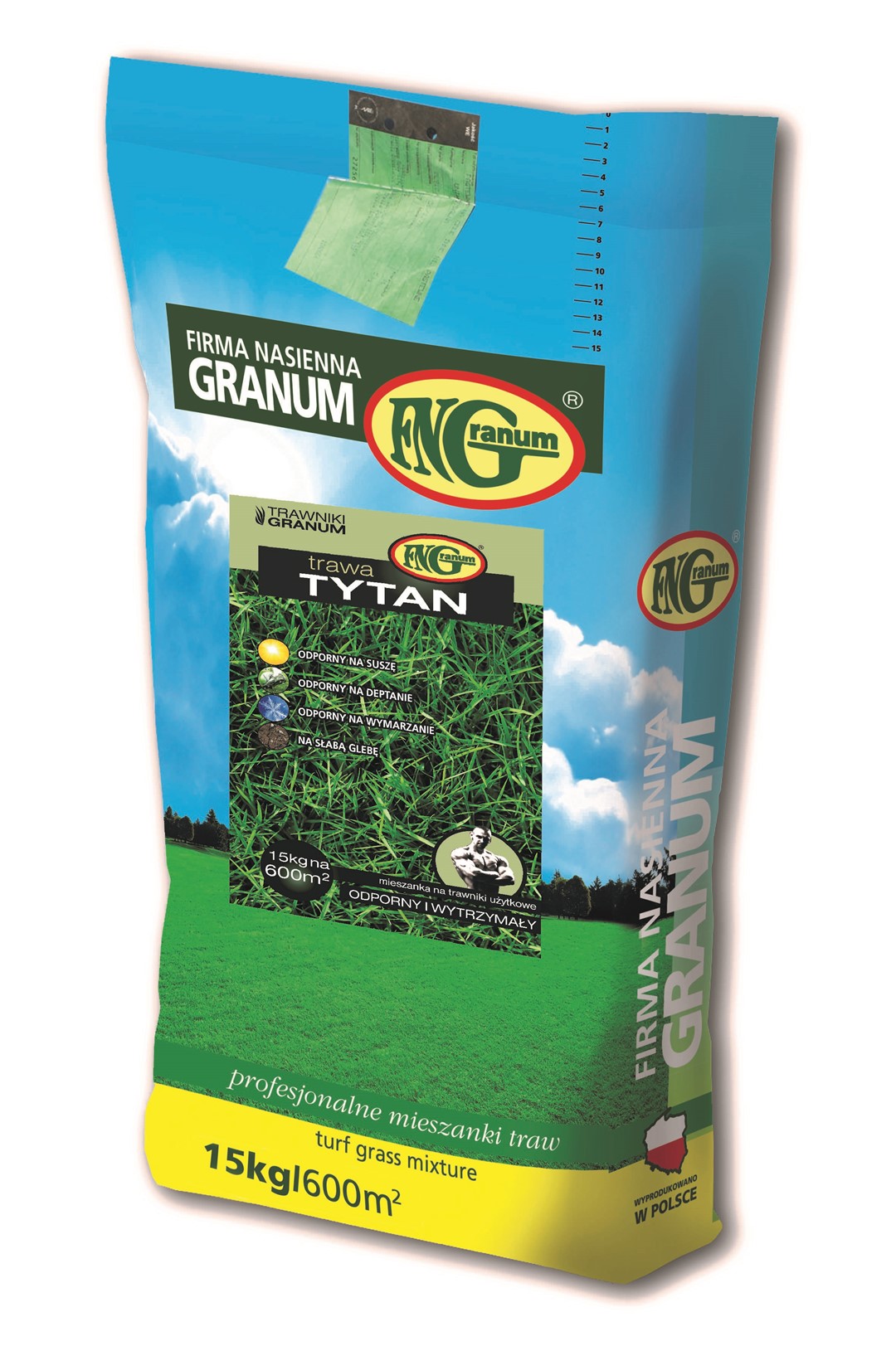 GRANUM Mieszanka Traw Tytan 15kg