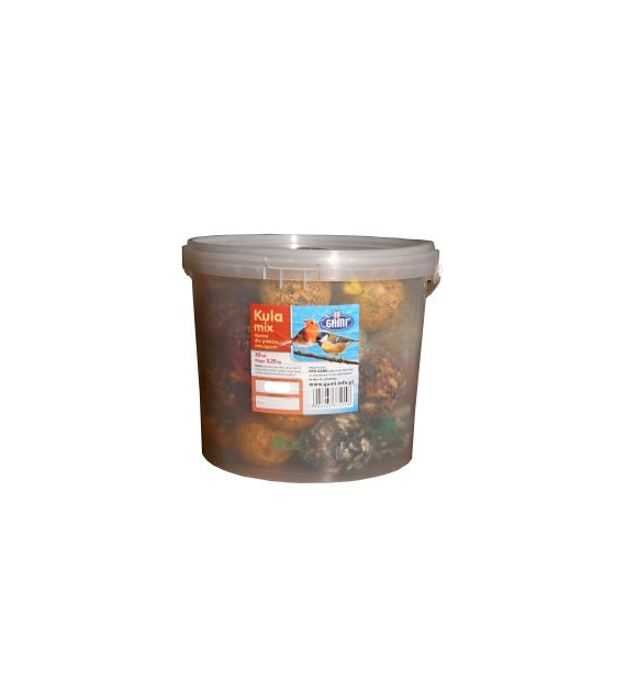 Kula dla ptaków zimowa mix wiadro 30szt.