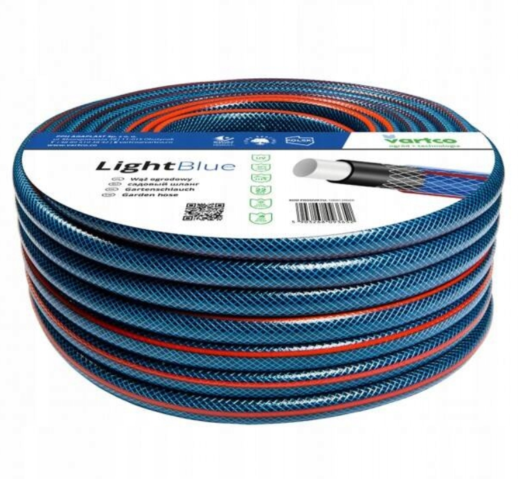 AGAPLAST Wąż ogrodowy 1  20MB LIGHT BLUE