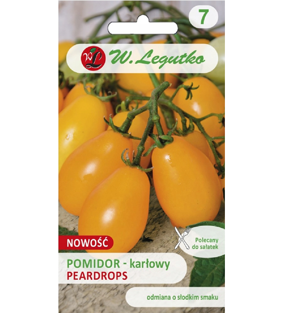 Pomidor Peardrops 0,3g ST niski żółty gruszka