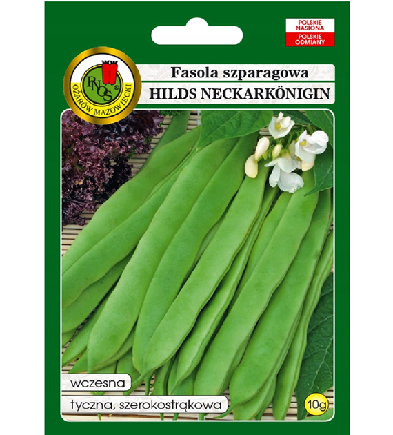 Fasola Hilds Neckarkoenigin tyczna zielona  10g ST