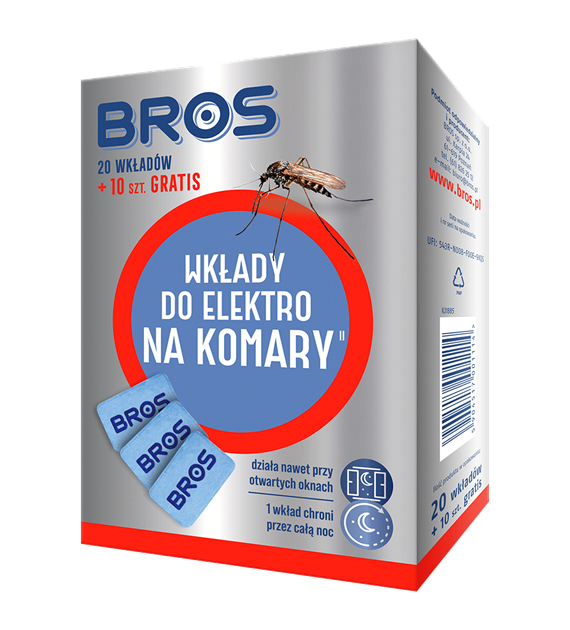 BROS Wkłady do elektro na komary 20szt. /24/