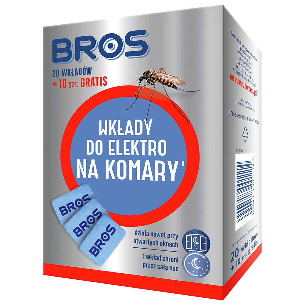 BROS Wkłady do elektro na komary 20szt. /24/