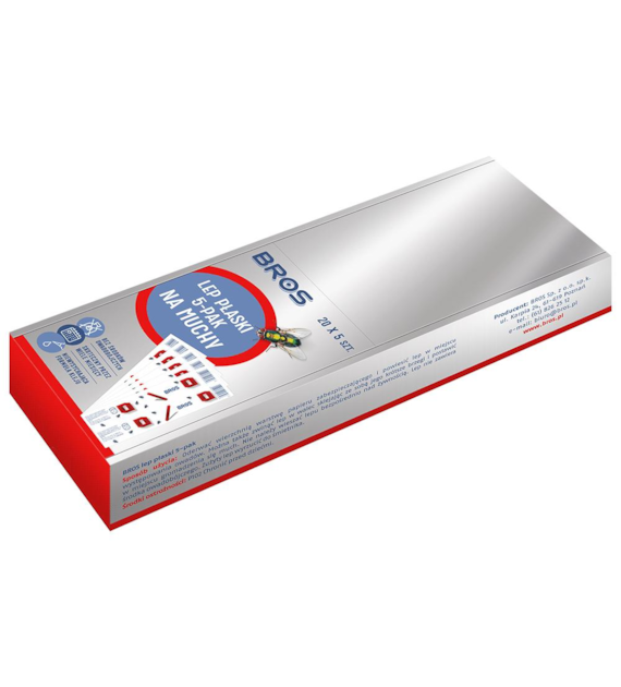 BROS Lep płaski na muchy 5-pak /20/