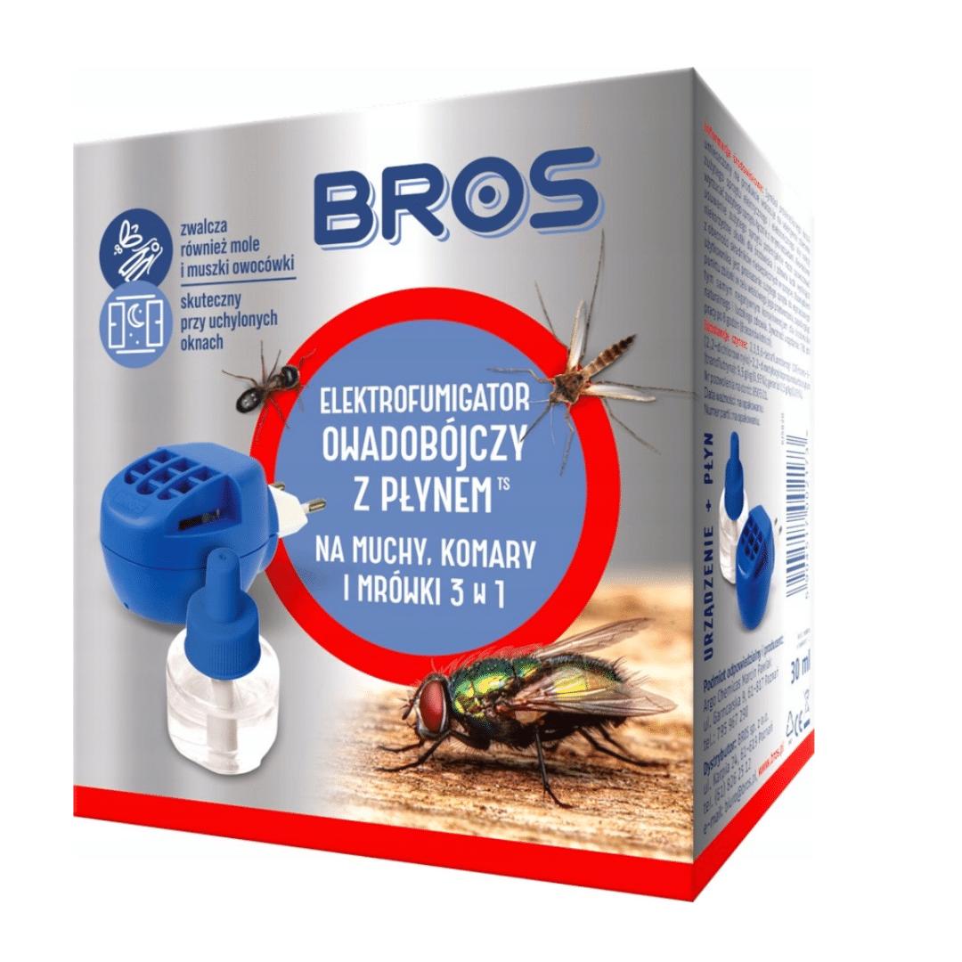BROS Płyn do elektro na komary muchy i mrówki 3w1/