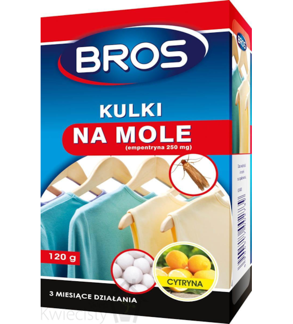 BROS Kulki na mole cytrynowe 120g /16/