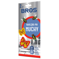 BROS Naklejka na muchy 2szt. /20/ żółty motyl